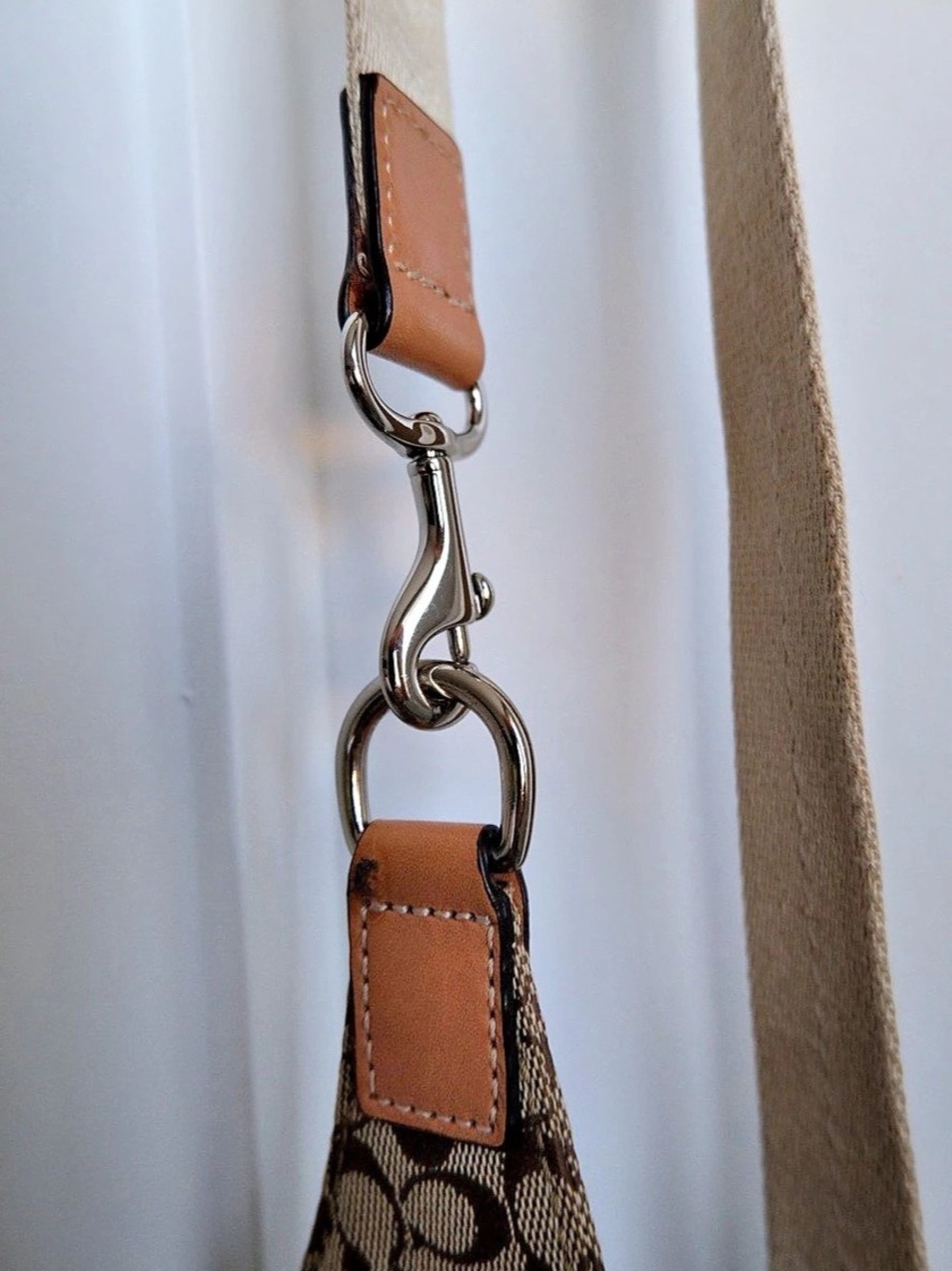Coach Signature C Utility Belt Bag Crossbody in Brown & Tan - Picture 10 of 15